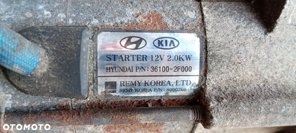 Rozrusznik starter silnika Hyundai ix35 2.0 CRDI 36100-2F000 - 9