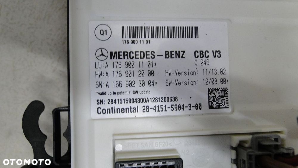 MERCEDES B-KLASA W246 A-KLASA W176 MODUŁ STEROWNIK KOMFORTU SAM - 3