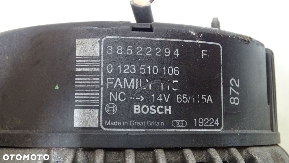 ALTERNATOR 115A CHRYSLER VOYAGER 2.5   0123510106 38522294F - 4