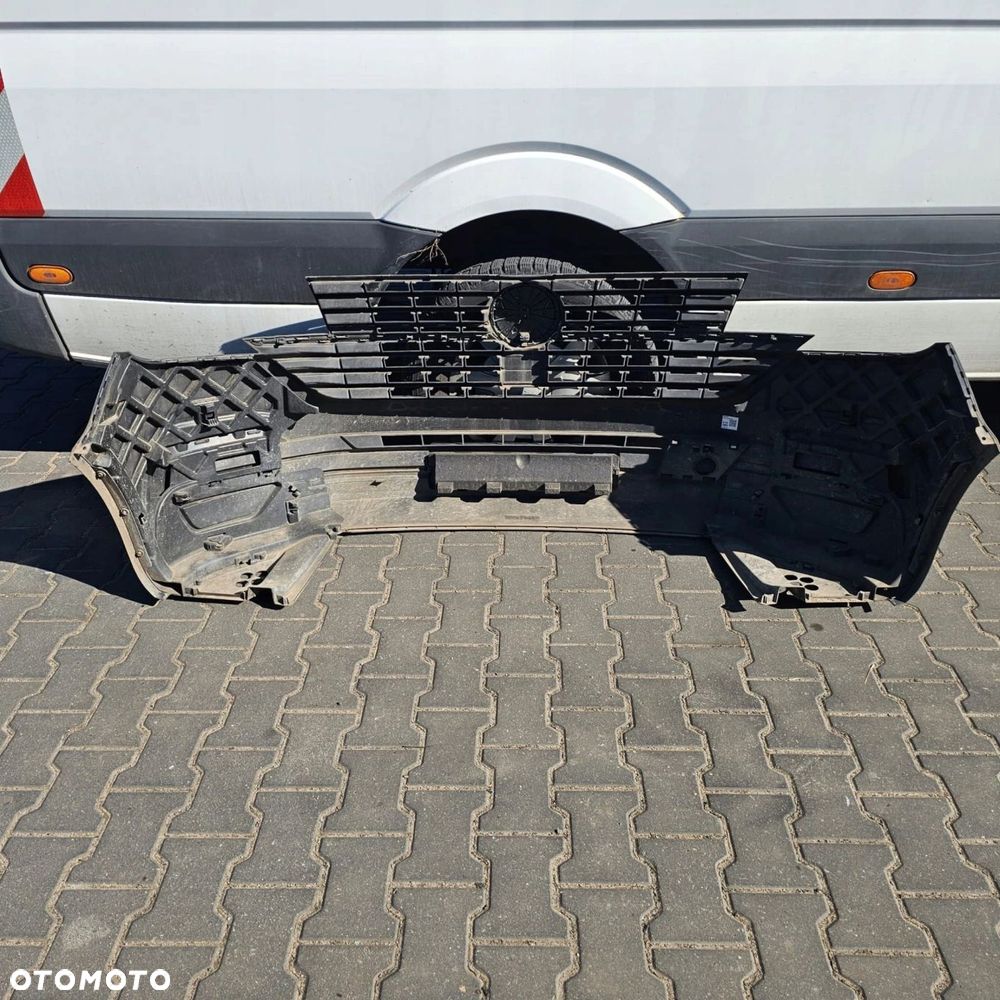 VW T6.1 TRANSPORTER zderzak przód czarny STRUKTURA - 4