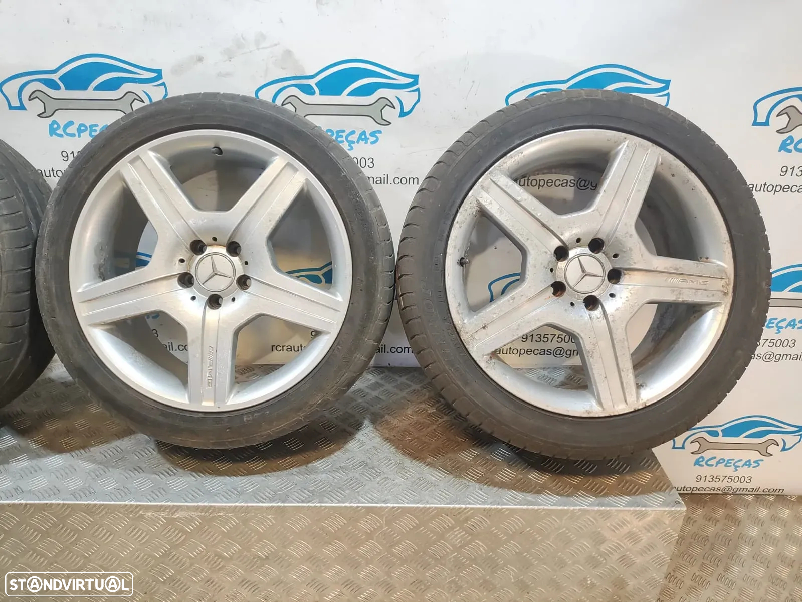 - Jantes 19 Originais Mercedes Benz Class S W221 AMG 8,5J 9,5J ET43 5x112 - 5