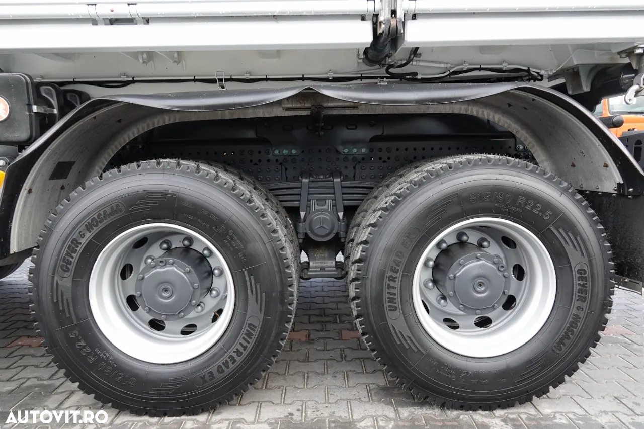 Mercedes-Benz AROCS 3243 / 8x4 / CAMION BASCULANTE + HYDROBOARD / BORDMATIC / MEILLER KIPPER / EURO 6 / ANVELOPE 100% / 50.000 km. - 26