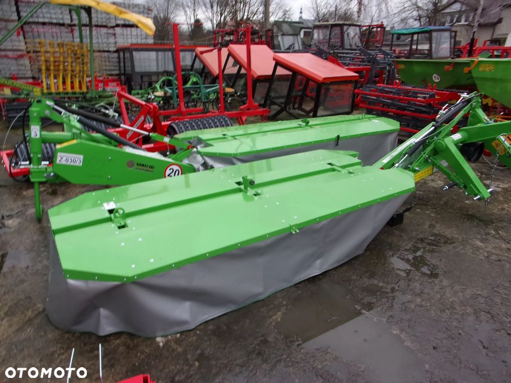 Pronar Kosiarka dyskowa Pronar PDT300, PDK220, KOWALSKI Z030/1, Z030/2, Z030/3, Kosiarka rotacyjna 1,65-1,85-2,1m Kowalski, Tad-Len, Wirax, Lisicki,(hydrauliczne i z roztrząsaczem pokosów), Kosiarka bijakowa-mulczer 1,55-1,6-1,75-1,95-2,0m Kowalski, Grass-Rol, Stark, Pomarol (przesów hydrauliczny, pentagraf, do koszenia rowów) Kosiarka sadownicza-rozdrabniacz 1,2-1,4-1,6-1,8-2,0m Tad-Len, Ditta-Seria - 14