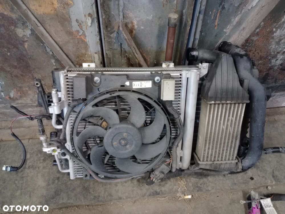 Chłodnice komplet, chłodnica klimatyzacji, wody, wiatrak, opel astra H - 7