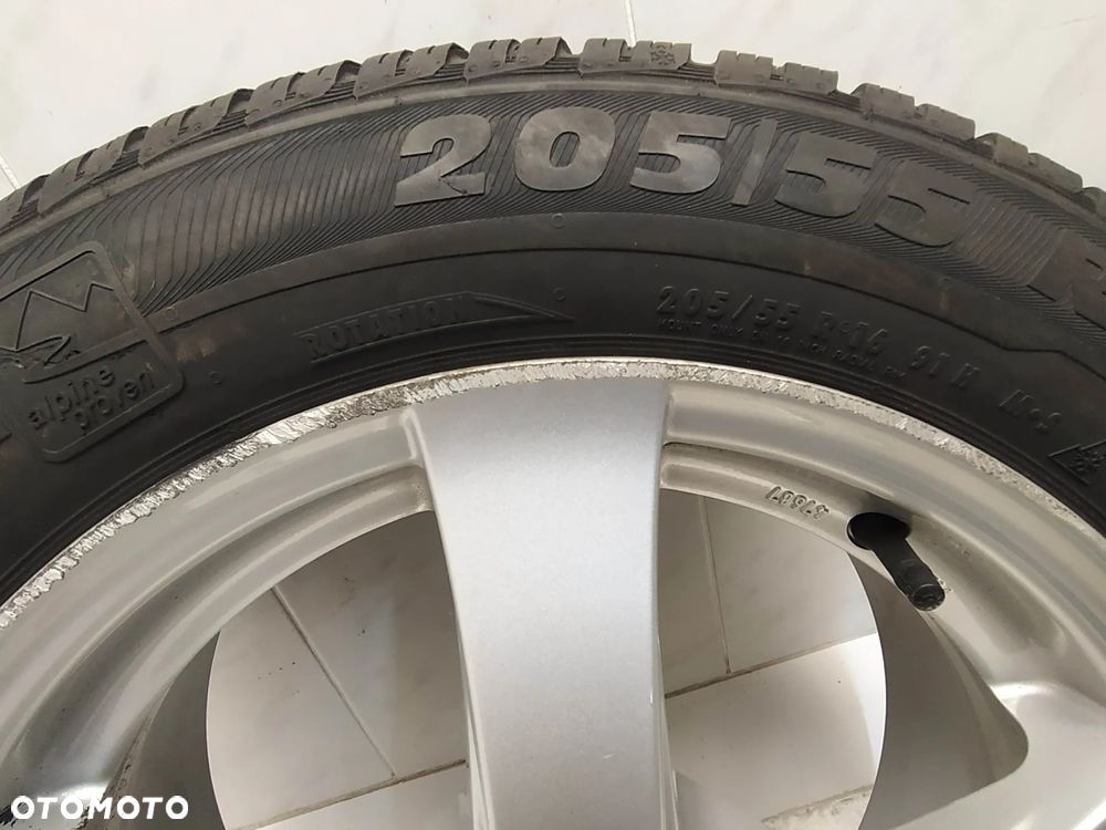 ALFA ROMEO AUDI SEAT SKODA VW 7X16 ORYGINALNE FELGI DEZENT ALUMINIOWE R16 ET40 5X112 OPONY SEMPERIT 205/55 KOŁA - 15