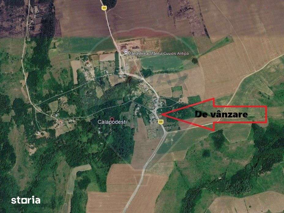 Teren intravilan cu constructie veche in Calapodesti Valu Morii Bacau - Imagine principală: 3/4