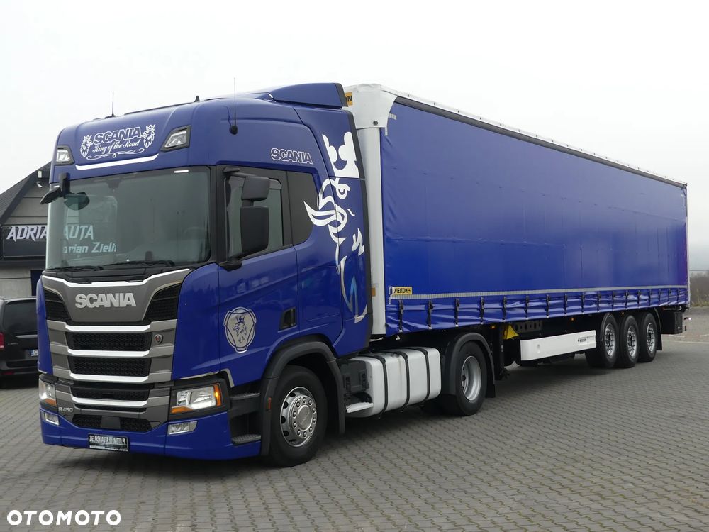 Scania R450 + WIELTON FIRANKA / ZESTAW STANDARD / AUTOMAT / - 1