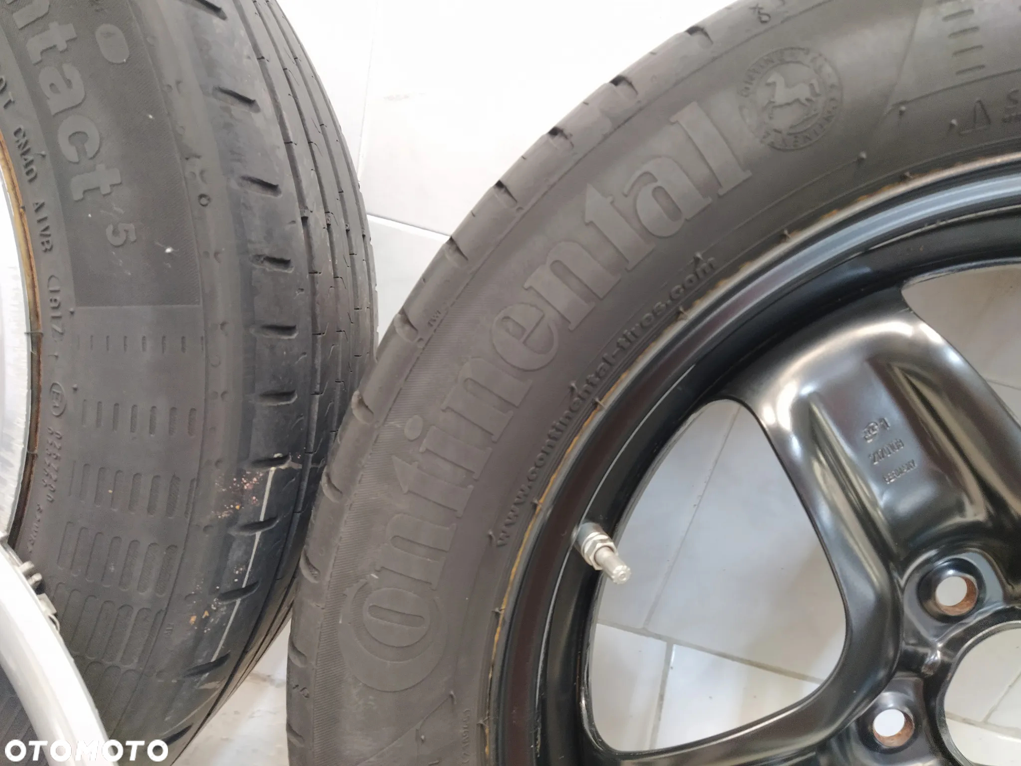 OPEL ASTRA J INSIGNIA 7X17 FELGI STALOWE R17 5X115 ET44 OPONY CONTINENTAL 225/50 KOŁA KOŁPAKI KOMPLET ORYGINAŁ - 16