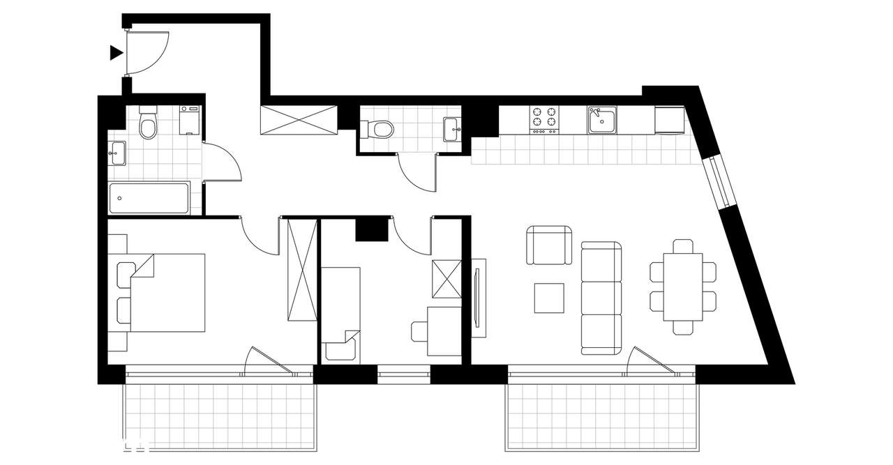 3-pokojowe mieszkanie 67m2 + balkon - Pełny obrazek: 4/15