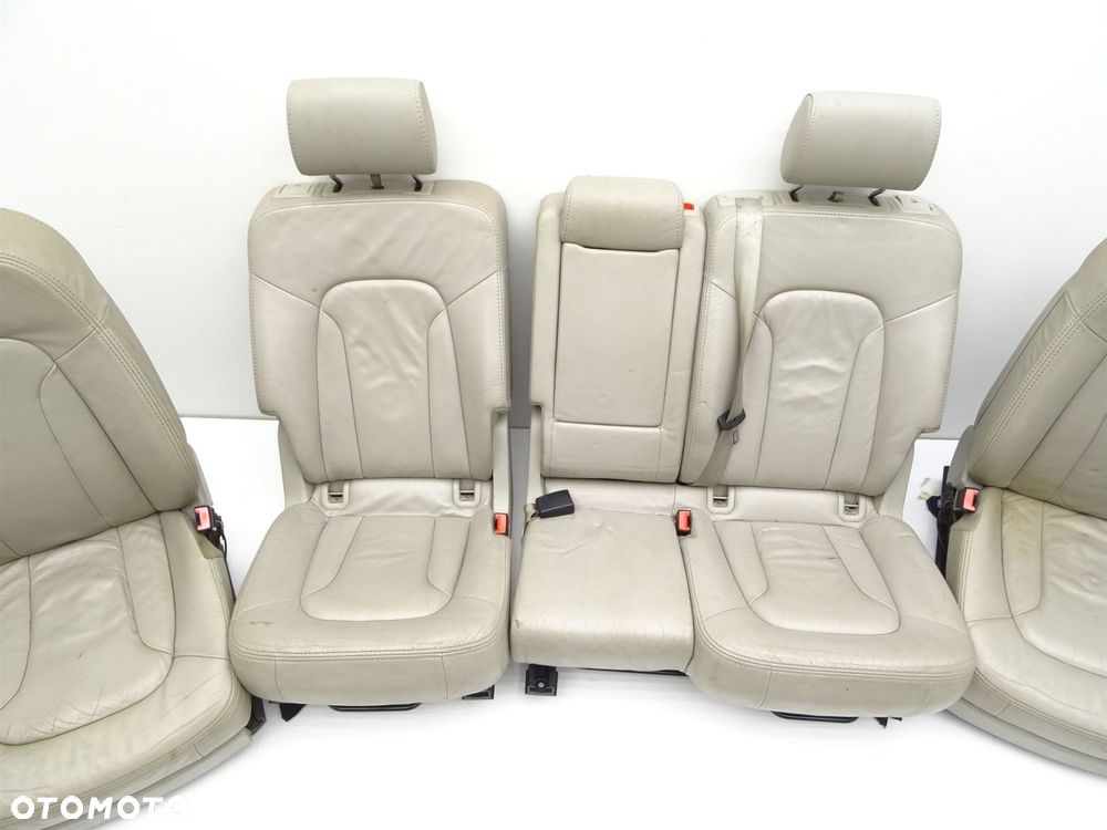 Komplet foteli przód tył kanapa skóra 8e0881106ca audi q7 4l - 6