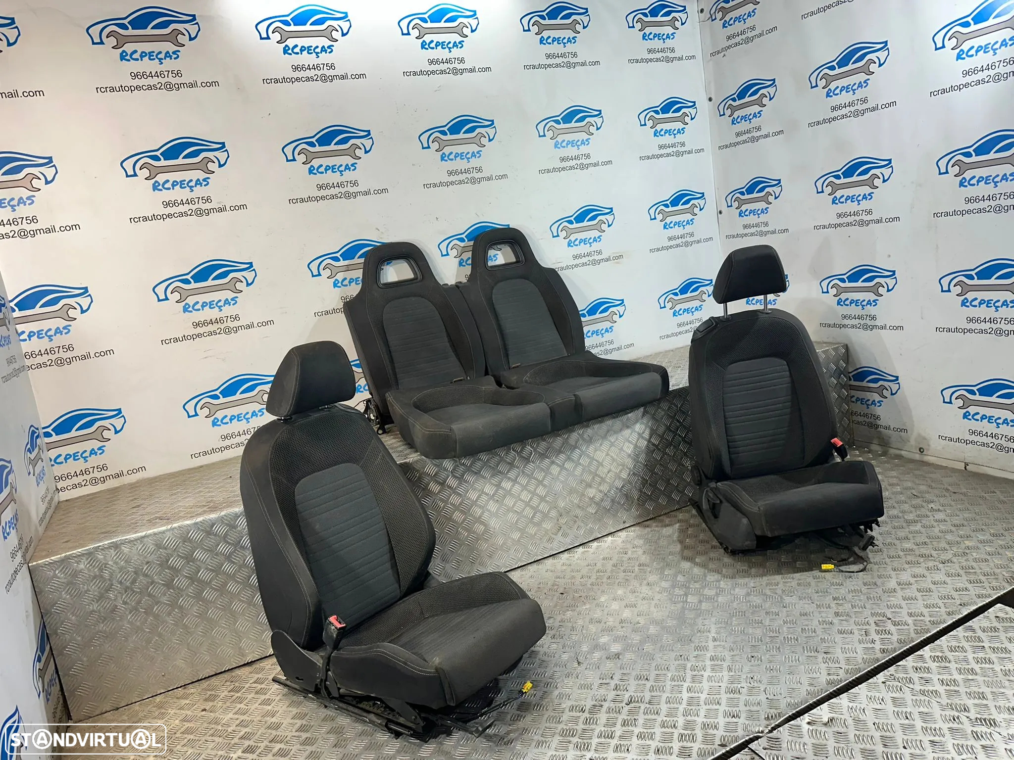 .Conjunto Bancos Tecido VW Volkswagen Scirocco III 3 Elétricos - 3