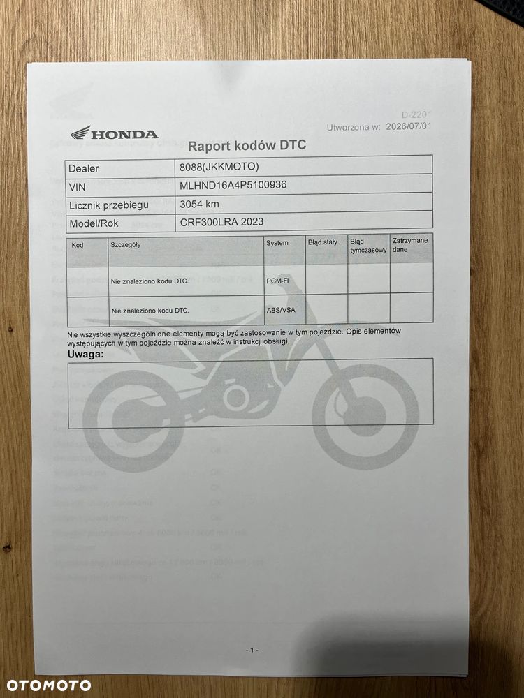 Honda CRF - 26