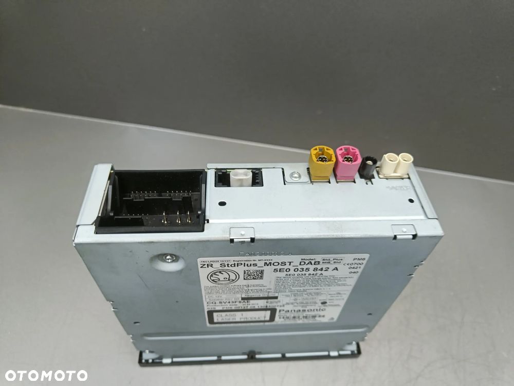 Radio Ekran Skoda Octavia 3 III Czytnik Multimediów Wyświetlacz 5E0919605B 5E0035842A - 12