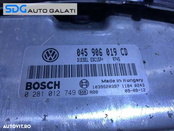 Kit Pornire ECU Calculator Motor cu Cip Cheie si Imobilizator Skoda Fabia 2 1.4 TDI BNV 2007 - 2010 Cod 045906019CD 0281012749 [L4410] - 3