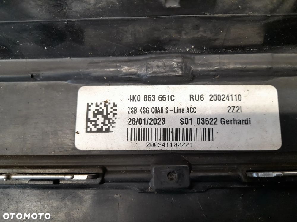AUDI A6 C8 GRILL ATRAPA CHŁODNICY 4K0853651C - 10