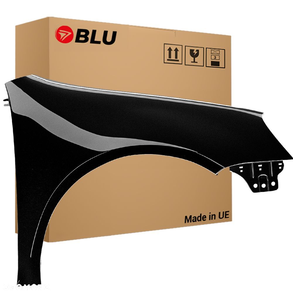 BLU Błotnik VW GOLF V 5 LC9Z prawy czarny 03-09 przód hatchback ocynk BlackMagic - 1