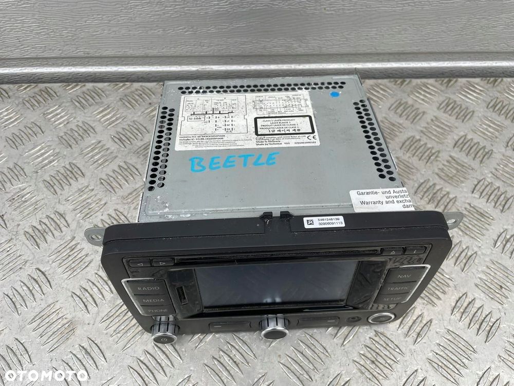 VOLKSWAGEN NEW BEETLE RADIO FABRYCZNE II 5C 3C0035279D - 2