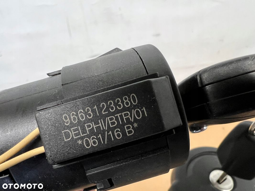 Peugeot 308 II T9 stacyjka kluczyk x2 wlew paliwa 9663123380 - 2