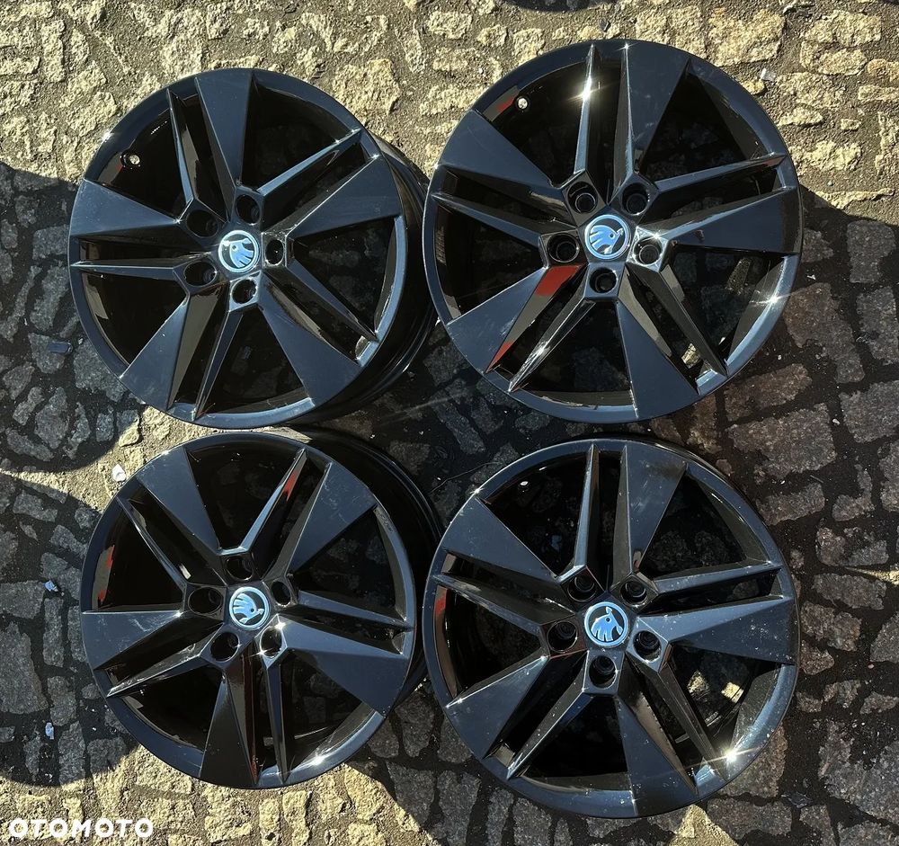 FELGI SKODA OE 5X112 SUPERB OCTAVIA 3V0 17 CZARNE - 3