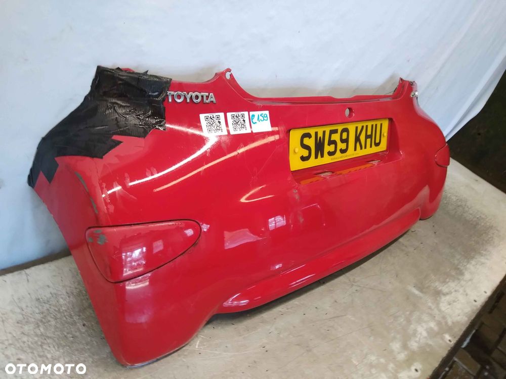 ^ ZDERZAK TYŁ TYLNY TOYOTA AYGO I 1 3P0 CZERWONY - 3