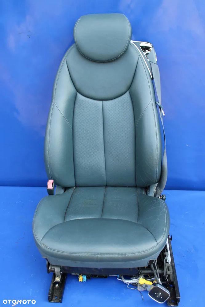 Fotel + pas lewy kierowcy niebieski OE Mercedes SL R230 W230 - 14