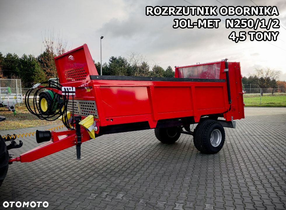 nowy ROZRZUTNIK JOLMET do nawozu obornika jednoosiowy N250/1 3,5 T STANDARD - 18