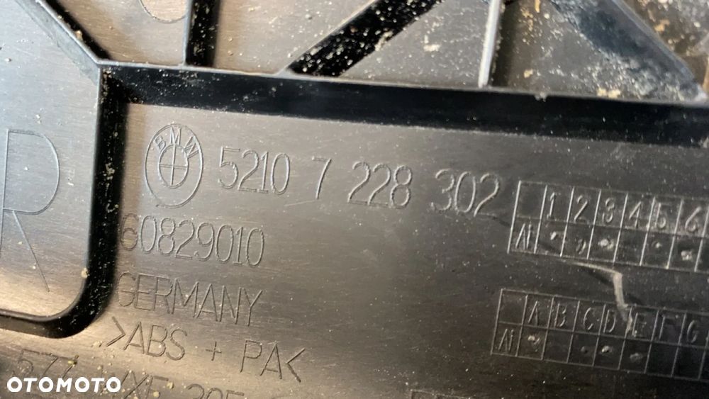 OSŁONA OPARCIA WEWNĘTRZNA FOTELA PRAWY PRZÓD BMW F13 F06 F33 7228302 - 2