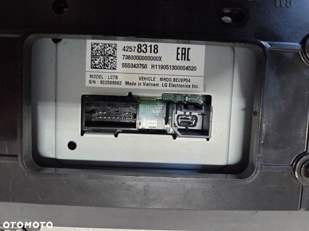 OPEL ASTRA K V WYŚWIETLACZ RADIO NAWIGACJI 42578318 - 10