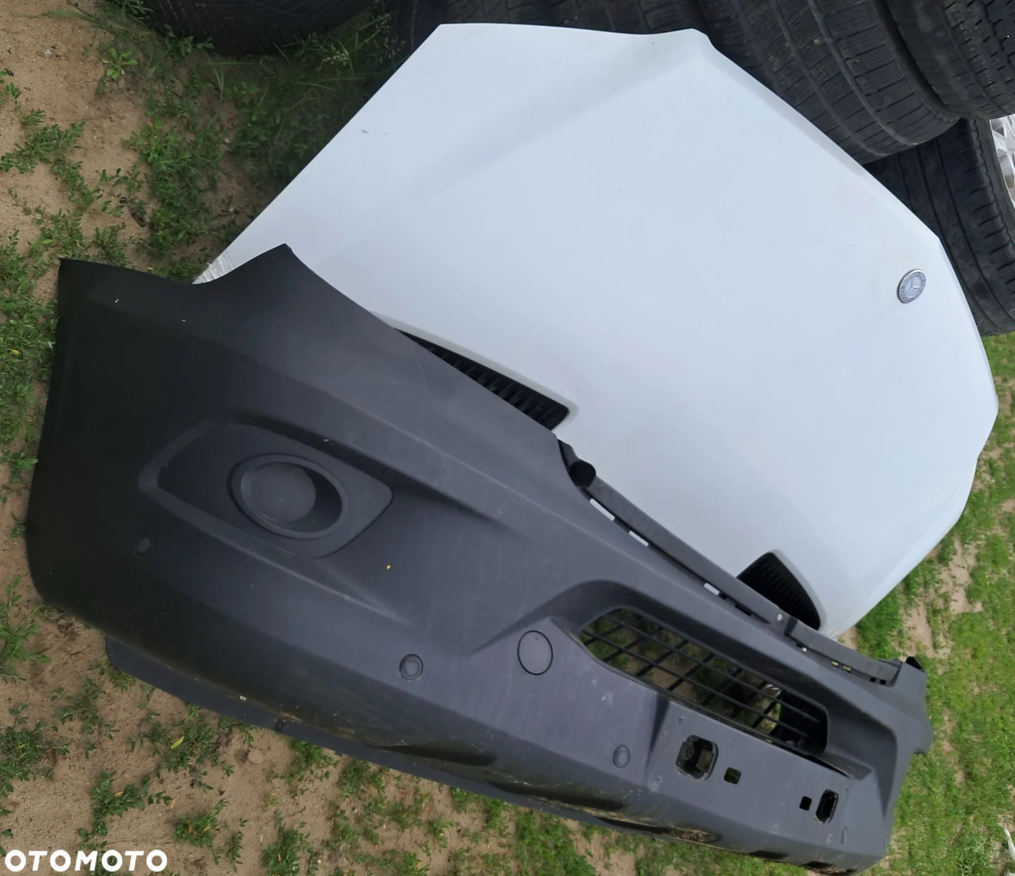Kompletny Przód Biały Zderzak PDC Lampy Maska Błotniki Grill Pas itd.Mercedes Sprinter W906 Lift EUROPA - 1