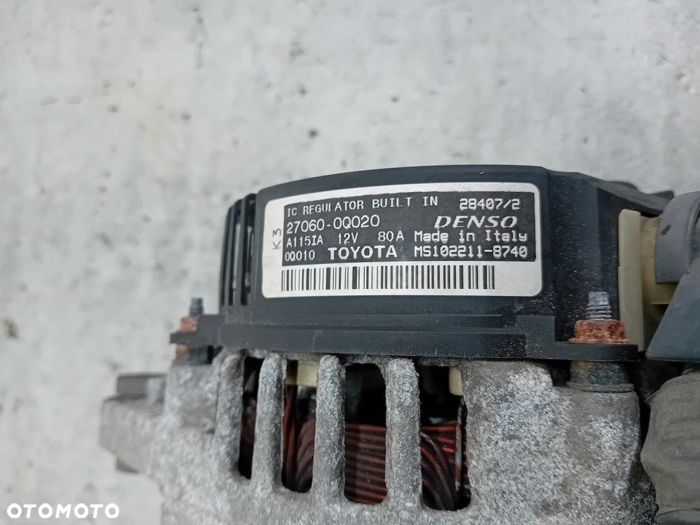 ALTERNATOR PEUGEOT 107 1.0 12V 68KM 27060-0Q020 MS102211-8740 - 8