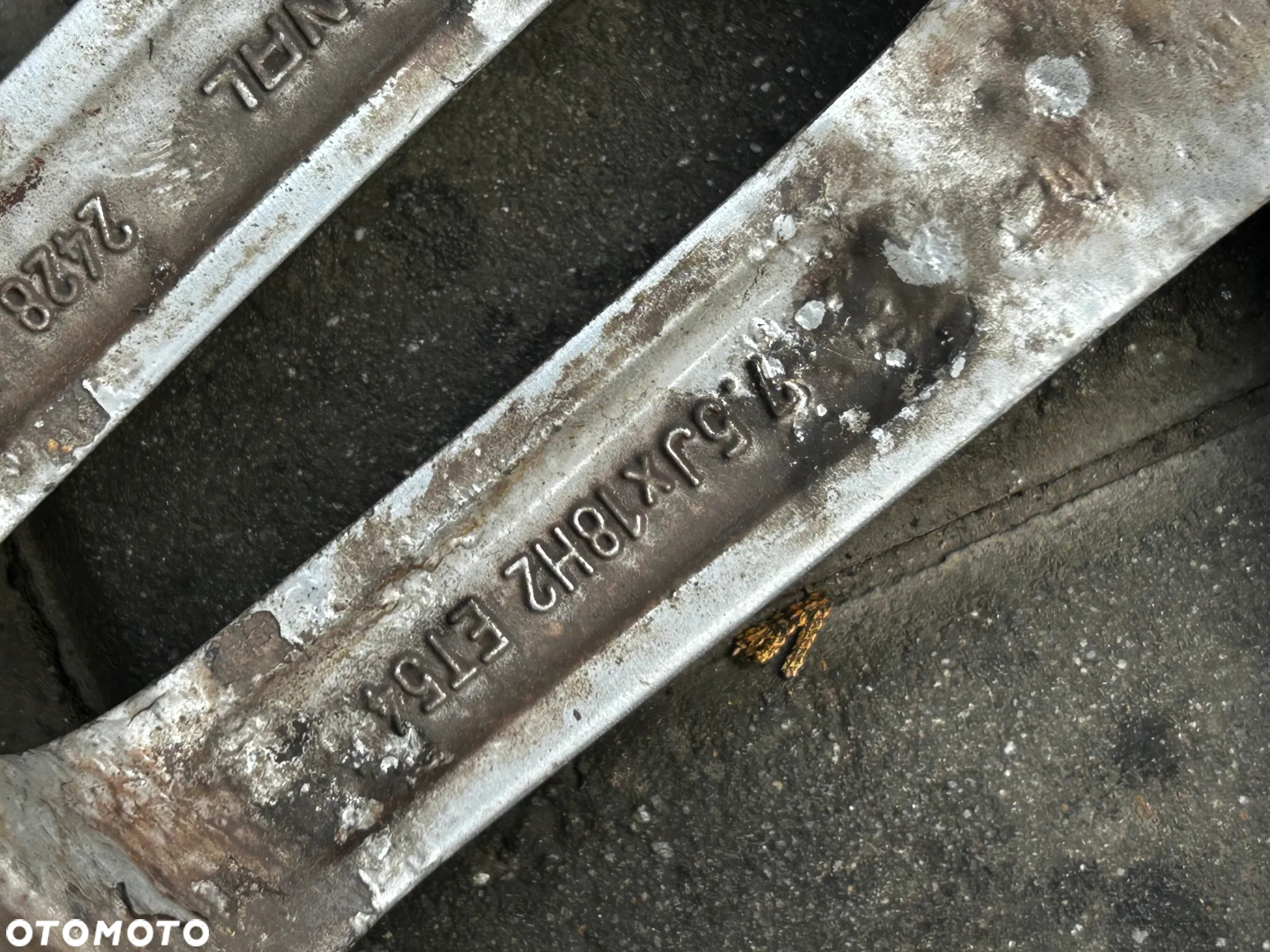 ORGINALE FELGI ALUFELGI KOŁA 7.5J x 18 H2 ET54 AUDI A3 S3 RS3 S-LINE 8P0601025BA WYSYŁKA !!!! - 6