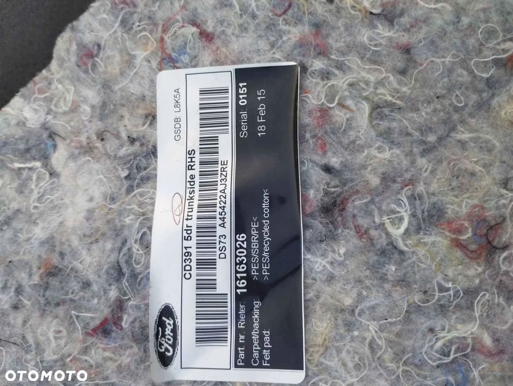 ford mondeo mk v 2016 boczki bagażnika hb - 3