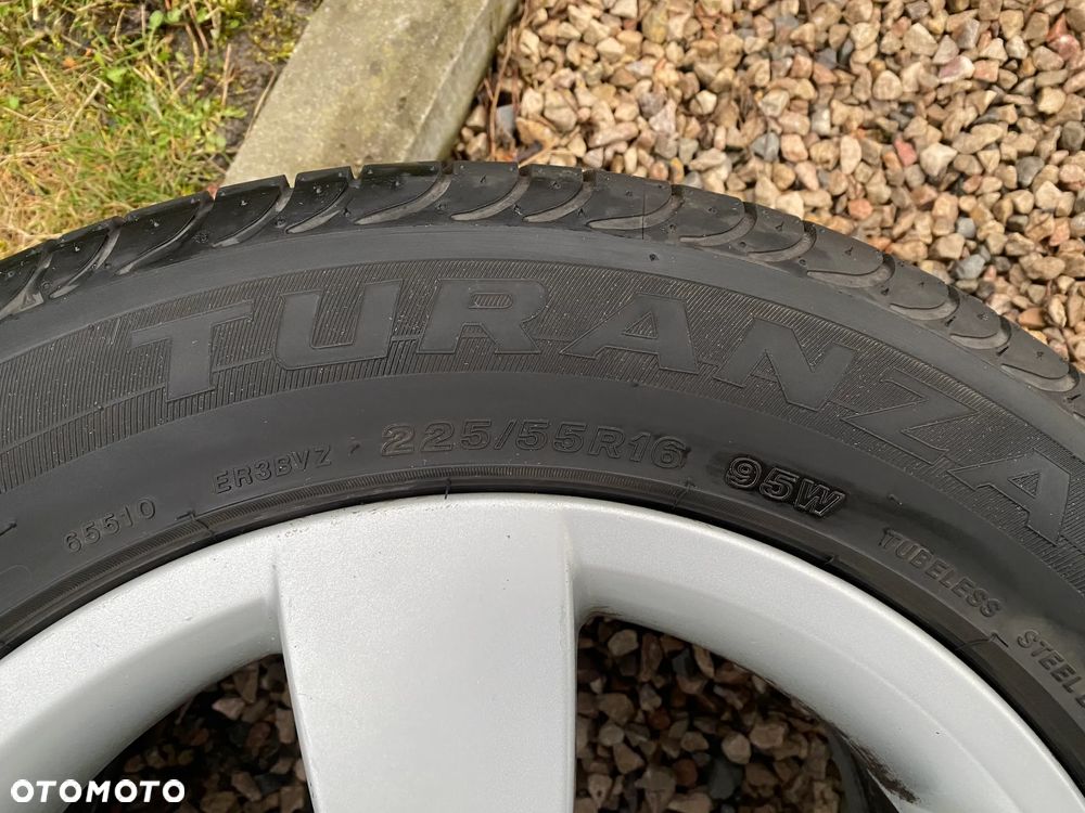 BMW Alufelgi 16 5x120 7Jx16H2 z oponami 225/55/16 Bridgestone Turanza ER300 - 9