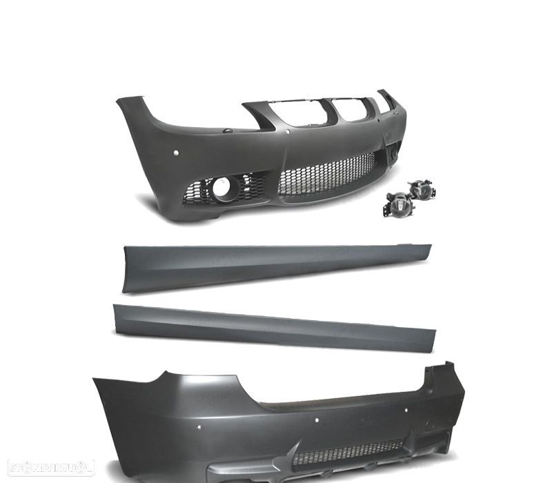KIT CARROÇARIA BMW E90 05-08 COM PDC LOOK M3 - 4