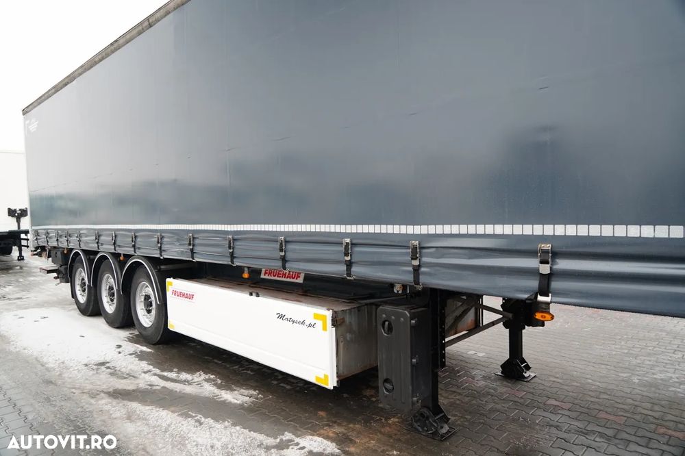 Fruehauf CORTINĂ / STANDARD / LIFT 2.000 kg / PODEA PUTERNICĂ ȘI ȘIMPĂRȚI LATERALE / CONTENIER PENTRU PALEȚI - 9