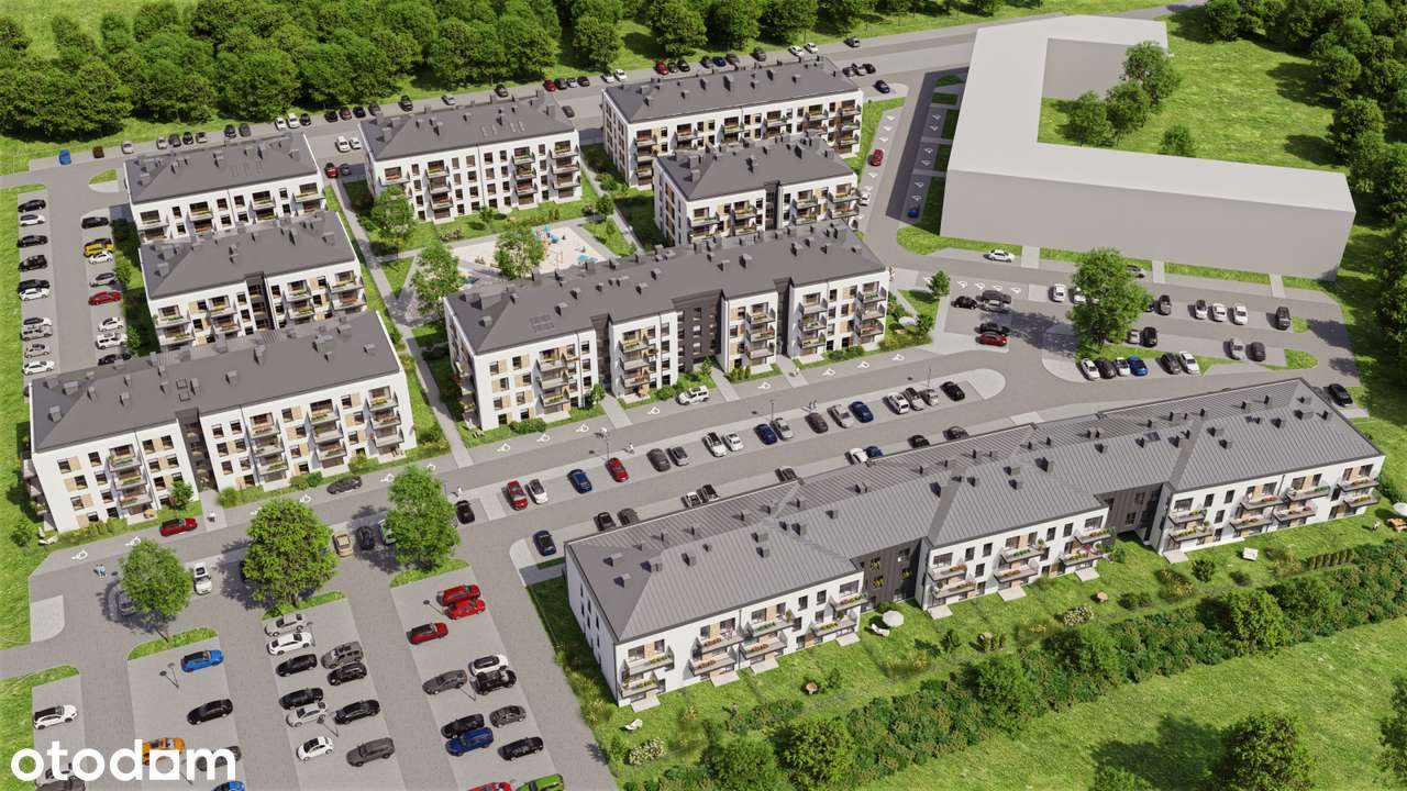 2-pokojowe mieszkanie 50m2 + balkon Bezpośrednio