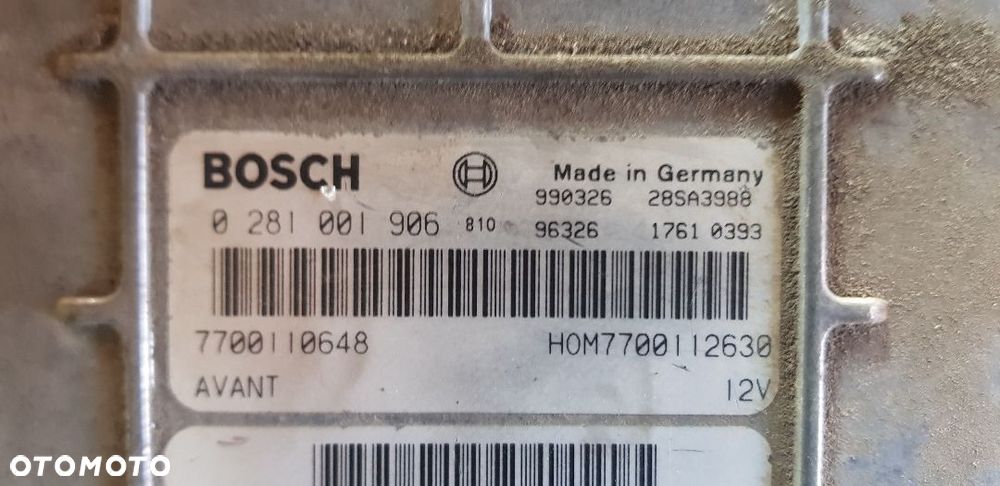 VOLVO S40 V40 1.9 D STEROWNIK SILNIKA 0281001906 - 2