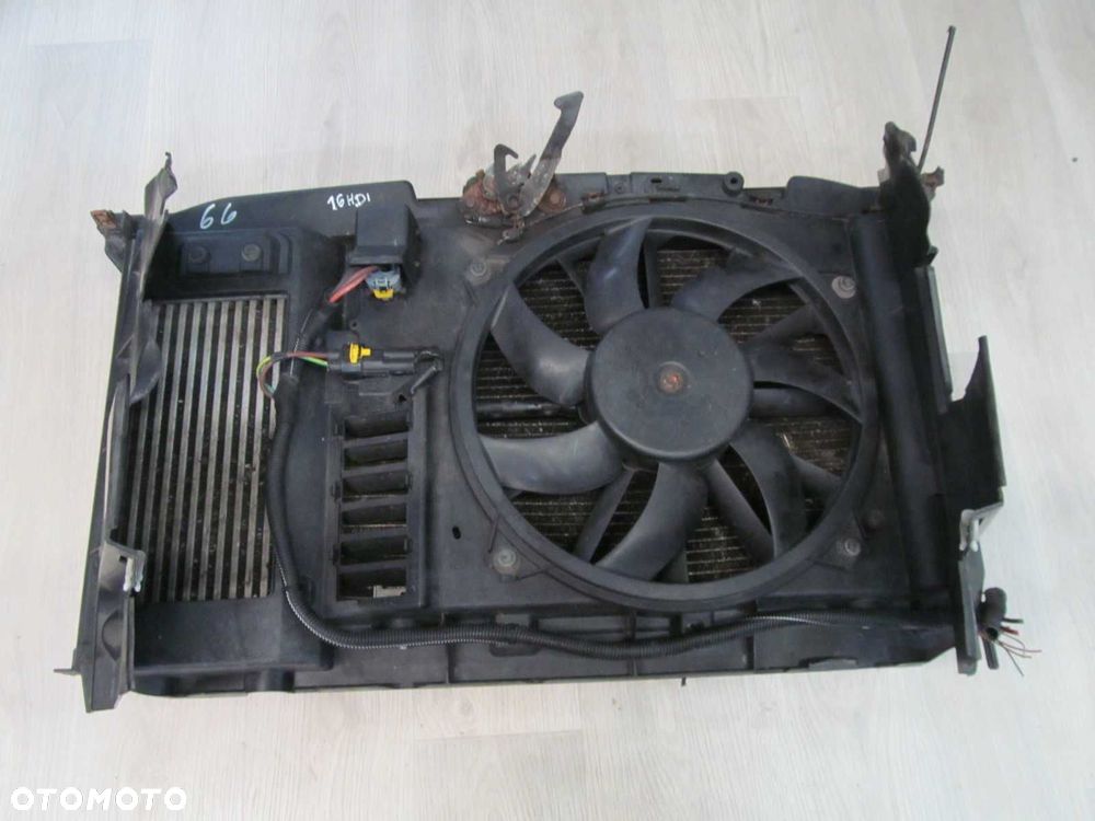 PEUGEOT 308 C4 1.6 HDI 07-13 CHLODNICE PAS WENTYLATOR KPL - 1