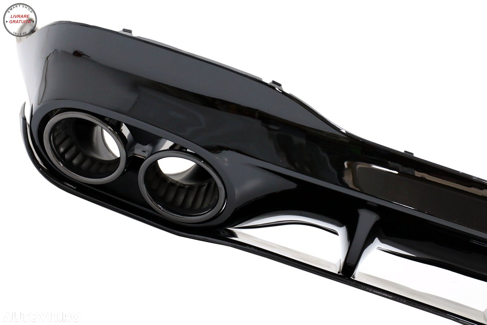 Difuzor Bara Spate cu Ornamente Evacuare Mercedes CLA X118 Shooting Brake C118 Cou- livrare gratuita - 3