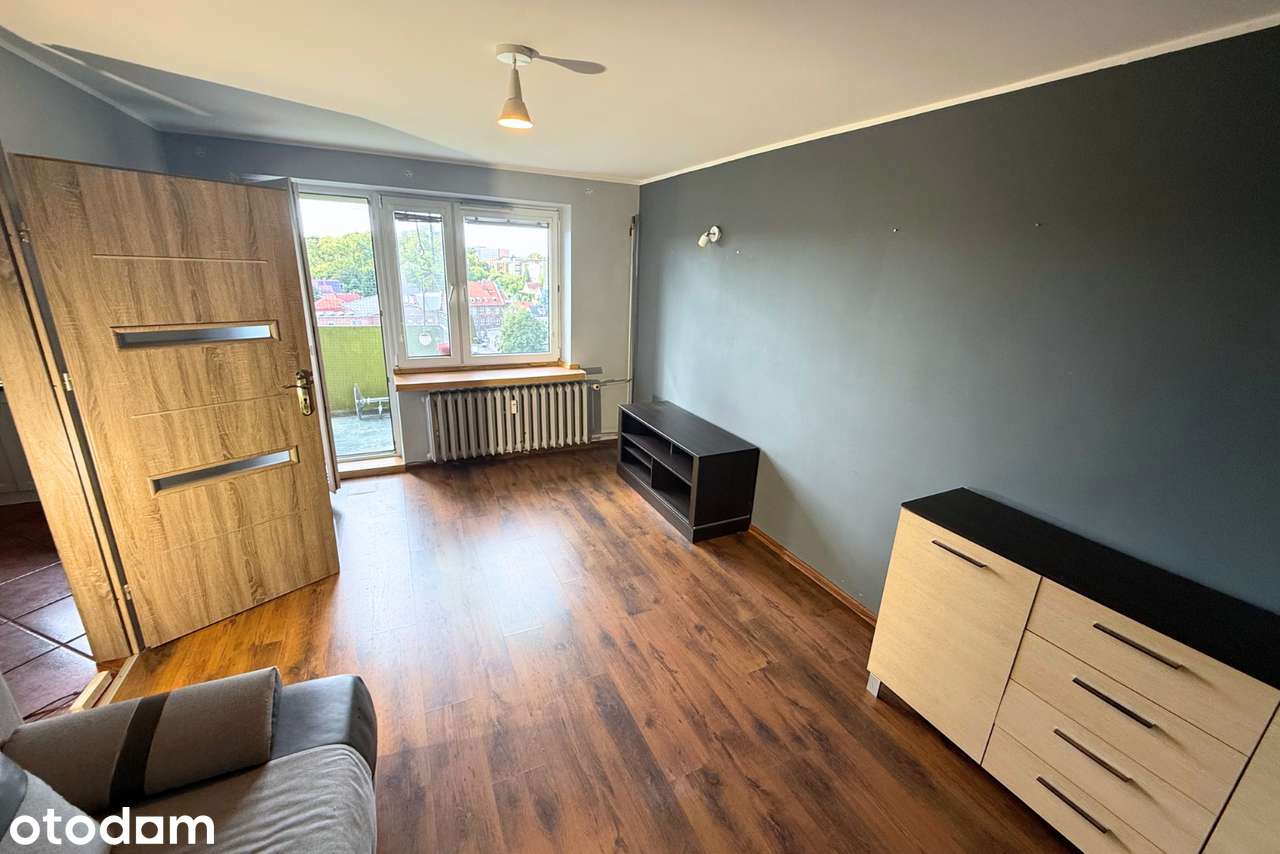 Na wynajem mieszkanie 2 pokoje 46,7m2 balkon ul. Księcia Warcisława I