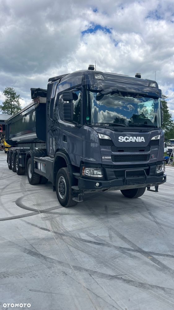 Scania G500 Nex Gen 4x4 stały napęd, skrzynia redukcyjna, biegi terenowe, kabina z łóżkiem, hydraulika do wywrotu, z Niemiec, opticruise ze sprzęgłem SCANIA 4x4 XT G500 ciągnik (nie Mercedes AROCS Volvo Man itp) - 7