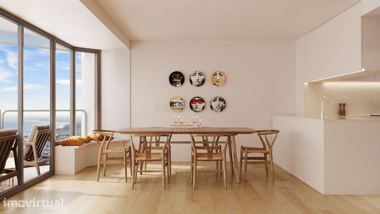 Apartamento T3 no Condomínio Smooth Restelo c/ Piscina, Garagem e Vist - Grande imagem: 4/29