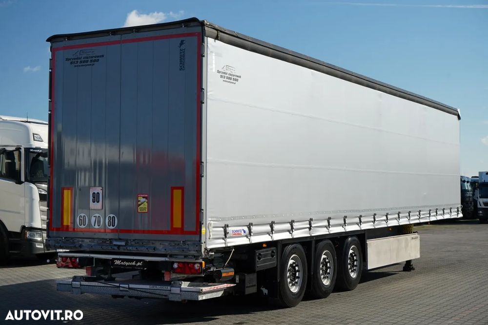 Schmitz Cargobull CORTINĂ / ELEVATOR DE SARCINĂ / 2x AXE DE RIDICARE / COȘ PENTRU PALEȚI - 1
