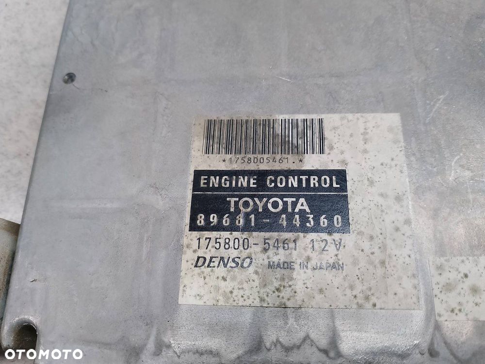 KOMPUTER, STEROWNIK TOYOTA AVENSIS VERSO 89661-44360 175800-5461  DENSO 2.0 - 3