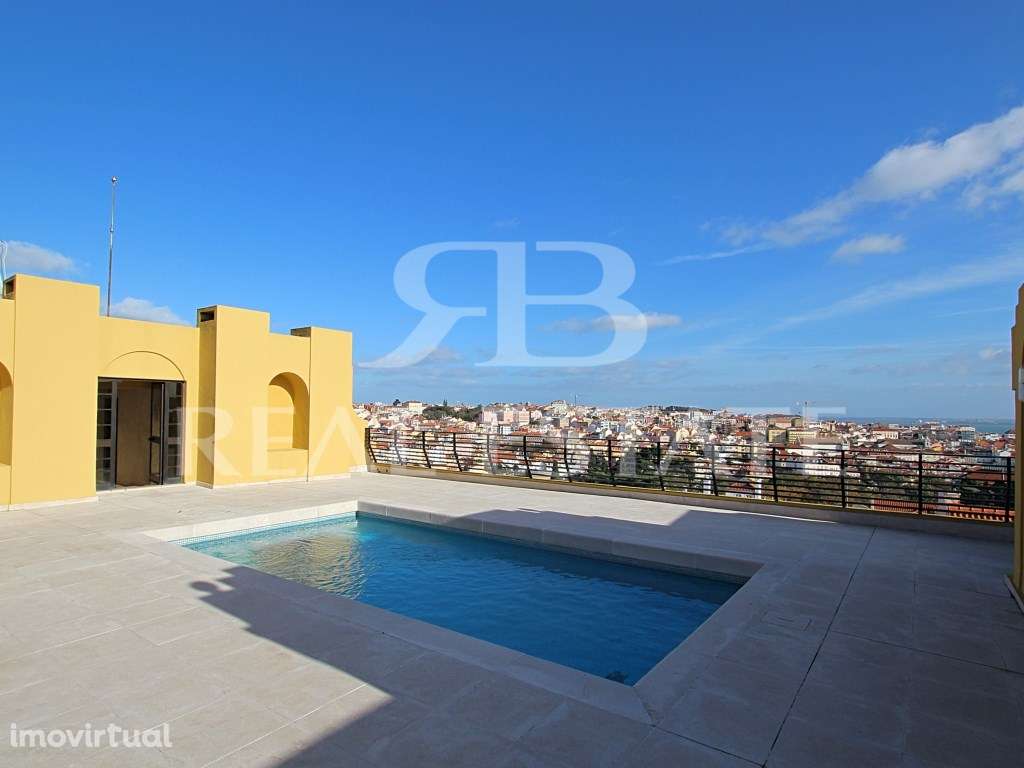 T5+1com TERRAÇO privado + PISCINA + 2 lugares de garagem + Estúdio/... - Grande imagem: 2/42