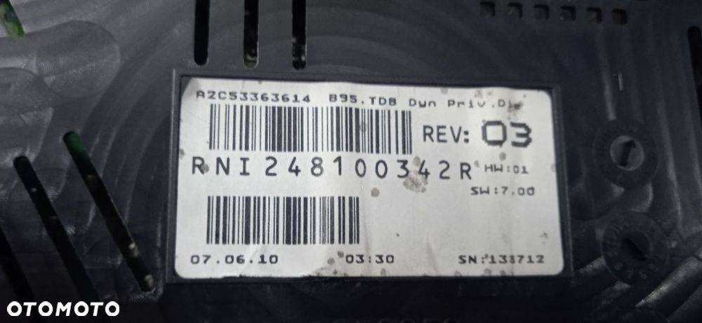 Licznik Renault Megane III RNI248100342R - 3