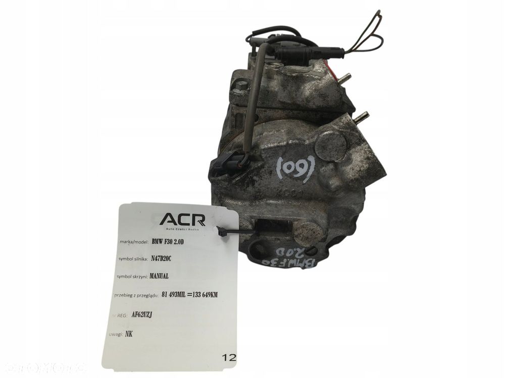 SPRĘŻARKA KLIMATYZACJI Valeo BMW E60 2.0d 2.0 Diesel 6SBU14C 447260-1852 - 7