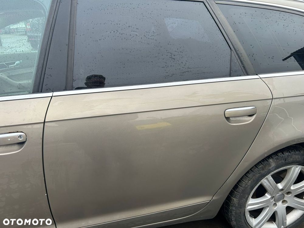 DRZWI KOMPLETNE LEWY TYŁ DOCIĄG AUDI A6 C6 LY1Q - 1