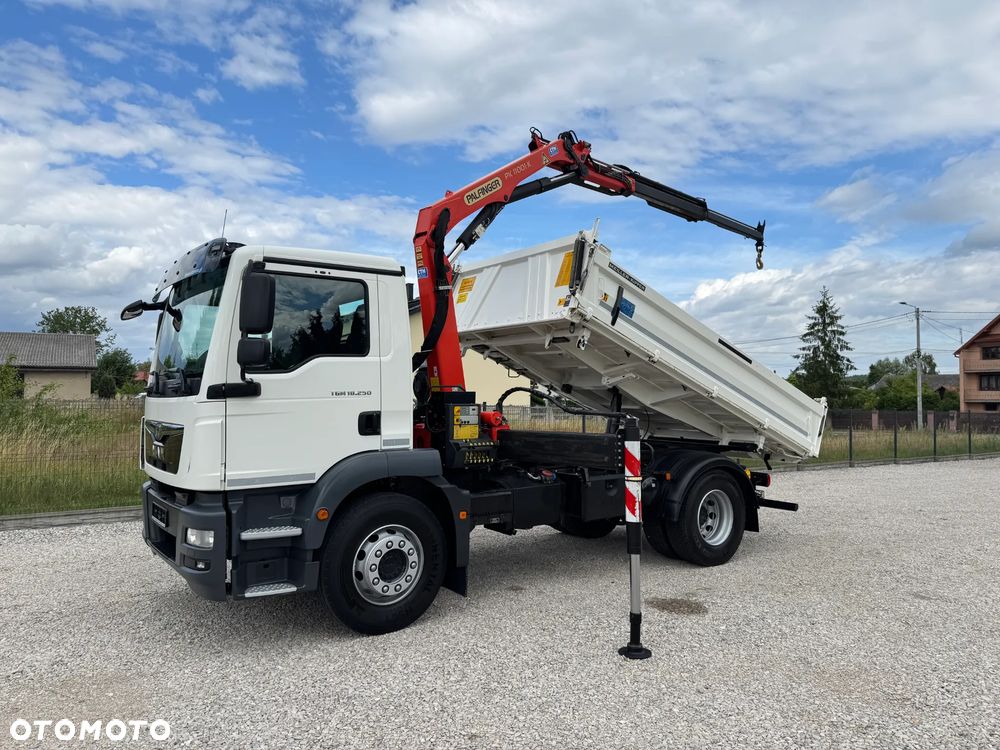 MAN TGM 18.250, PALFINGER 11001K + WYWROTKA MEILLER KIPPER, - 3