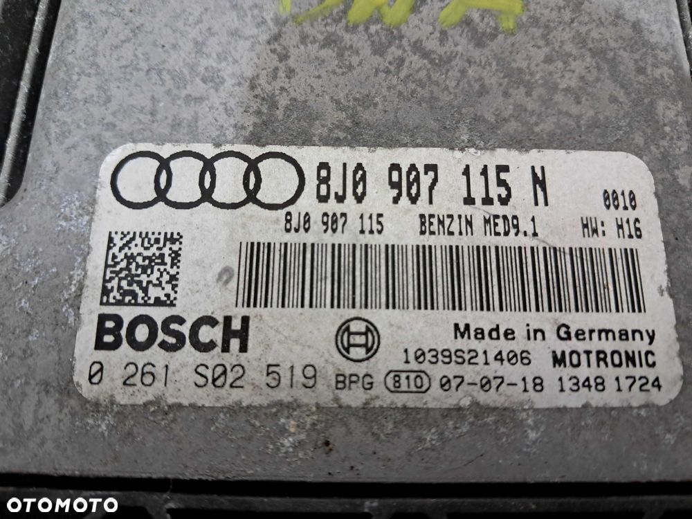 Zestaw startowy rozruchowy do odpalenia AUDI TT 8J 2.0 TFSI BWA - 2
